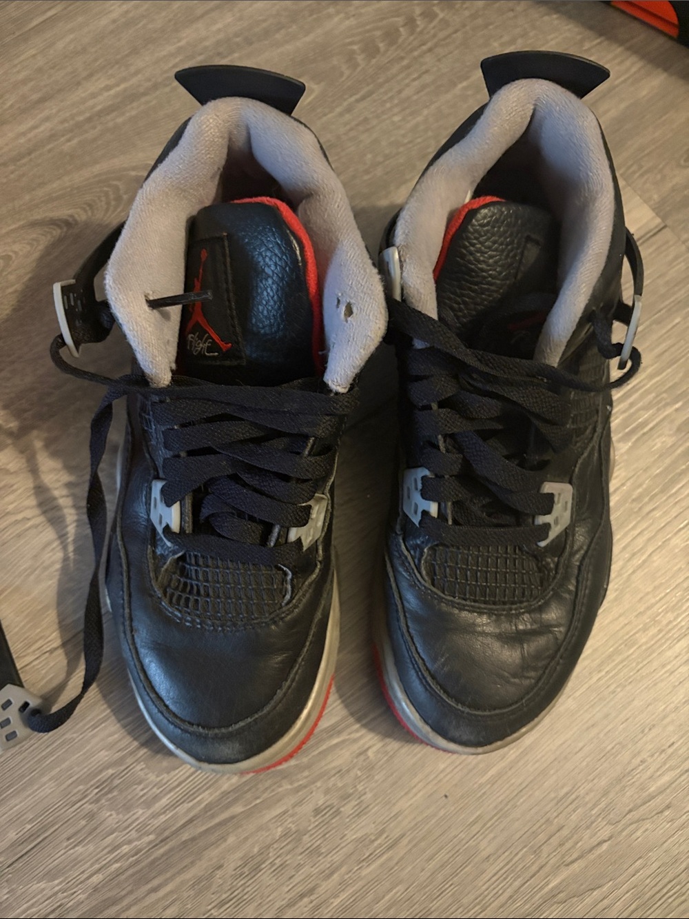Jordan Kids Black and Red High-Top Basketball Sneakers